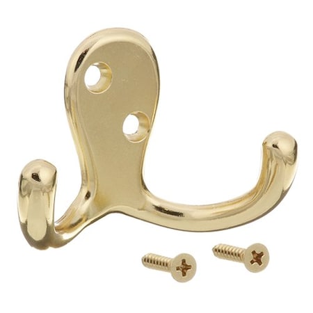 Allpoints Hook, Coat (Brass, 2 Ear) 1341040